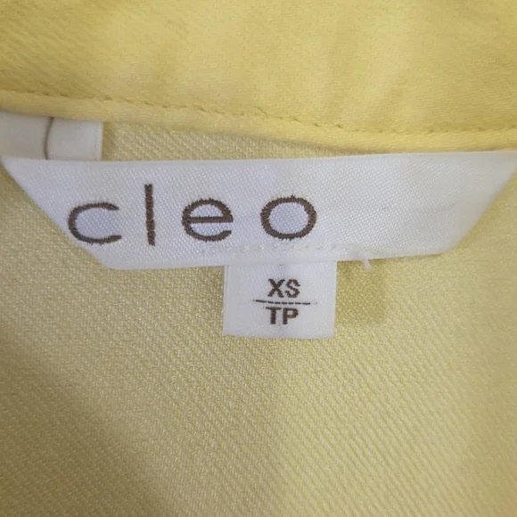Cleo Bright Yellow Women's Jean Jacket Size XS - Picture 5 of 5